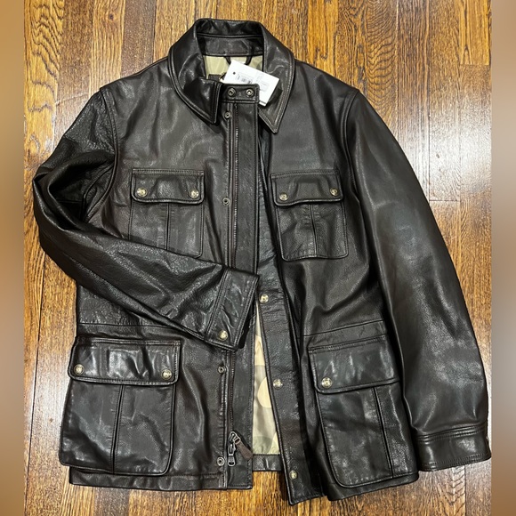 Cockpit USA | Jackets & Coats | Nwt Cockpit Usa Calf Dispatch Leather ...